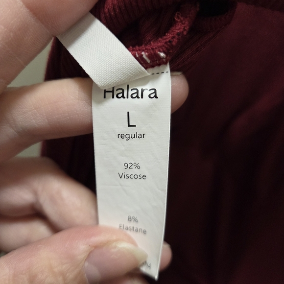 Halara Ribbed Knit Cut-Out Back Stretchy Slouchy Jumpsuit - Picture 10 of 10